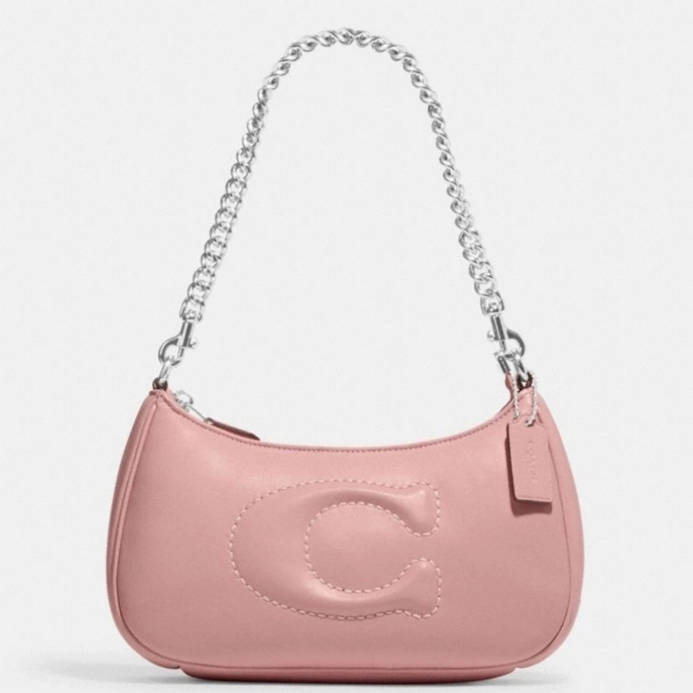 Coach Teri Shoulder Bag (CJ608) With Signature Quilting - Blush Pink NWOT